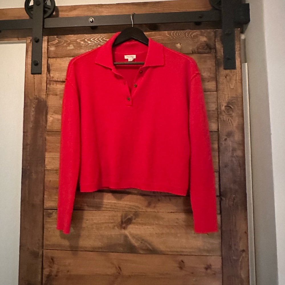 Pilcro Red Button Down Shirt